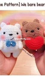 RIN Crochet - rin.meow21 - We Bare Bears - Grizzly and Icebear - Free