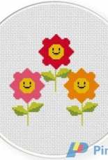 Daily Cross Stitch - Happy Flowers