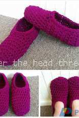 Over the Head Threads - Quick Comfy Slippers Update