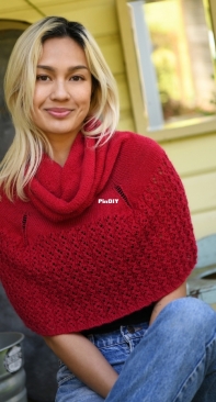 Lace Sneed Poncho by Shannon Dunbabin-Free
