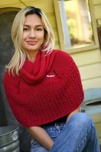 Lace Sneed Poncho by Shannon Dunbabin-Free