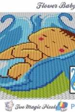 Two Magic Pixels - flower baby boy