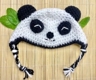 Azelia Crochet - Emma Raymond - Panda beanie for kitten - Bonnet panda pour chaton - French -  Free