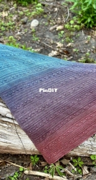 Bobble Ridge Shawl by Robbie Laughlin - Free  - Updated