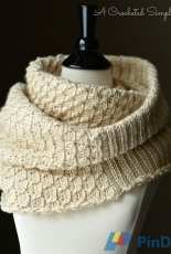 A Crocheted Simplicity - Jennifer Pionk - Knit Look Infinity Stitch Cowl