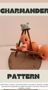 Kittens Crochett - Lulu - Charmander - Spanish