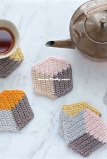 Anette Wetzel-Grolle - Crochet Coaster - English - Russian - Free