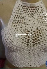 Cropped with cotton thread