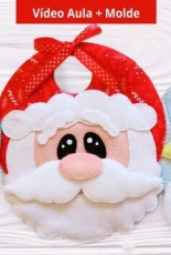 Atelie Di Feltro - Biscoito Natalino / Boneco de Neve / Papai Noel - Felt pattern - Portuguese