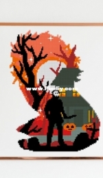 Oh My Stitches Horror Movie Silhouette - Halloween - Michael Myers