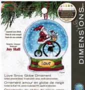 Dimensions 70-08903 - Love Snow Globe Ornament