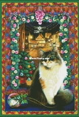 HAED - HAEDLAI 4127 Agneatha With Her Christmas Decorations by Lesley Anne Ivory