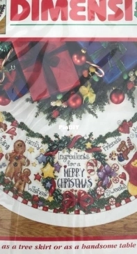 Dimensions 8646 Christmas Ingredients Tree Skirt XSD