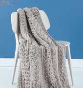 Lion Brand Yarn - L20303 Celtic Afghan - Free