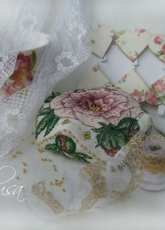 Faby Reilly Peony Biscornu