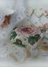 Faby Reilly Peony Biscornu