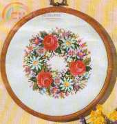 Vervaco 5002 - Flower wreath