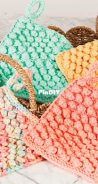 Herrschners - Bobbly Clean Dishcloths -  Free