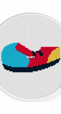 Daily Cross Stitch - Clown Shoes