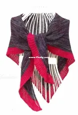 Bright edge Shawl by Yulia Tkachenko-Free