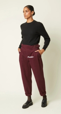 Atelier Brunette - The Belted Pants - Le Pantalon Ceinture - Sizes 34-50 - French, English
