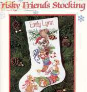 Dimensions 8440 Frisky Friends Stocking