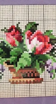 Berlin Work - Mini roses in a basket  XSD+PCS