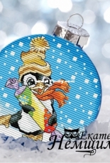 Ball Penguin by Ekaterina Nemshilova