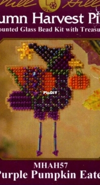 Mill Hill - Autumn Harvest Pin Series - MHAH57 - Purple Pumpkin Easter