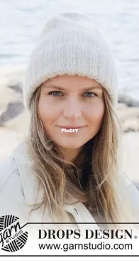 253-15 Winter Lily Hat - DROPS Design - Free