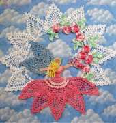 Bella Crochet - Elizabeth Ann White - Flower Garden Fairy Doily
