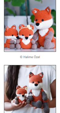 Handmade by Halime - Halime Özel - Mama Fox and her cubs