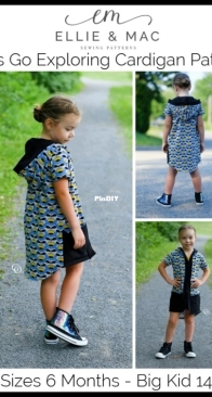 Ellie and Mac - Go Exploring Cardigan - Sizes 6 Months - 14 Years