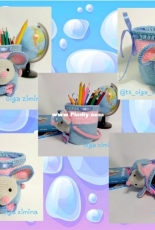 Olga Zimina - Mouse Pencils Holder - Russian- Free