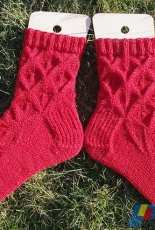 Blattquadrat Socken  by Susanne Kölling -German-Free