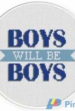 Daily Cross Stitch -  Boys Will Be Boys