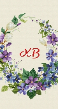 Violet egg from Ukrainian Embroidery Mag  - No.3. XSD