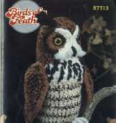 Crochet Annies Attic - Barbara Anderson - Birds Of A Feather - 87T13 Great Horned Owl