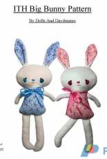 Dolls And Daydreams - ITH Big Bunny Pattern