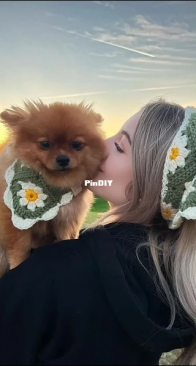 The Daisy Bandana Matching Set by Sylvie Bouffard