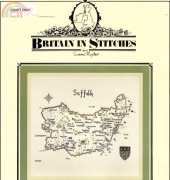 Heritage MSF052 Britain in Stitchers - Map of Suffolk by Susan Ryder