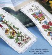 Natures Beauty Bookmarks - Robin Kingsley from Crazy for Cross Stitch  65 July 2001