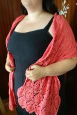 Scarf, pineapple pattern