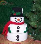 Four Bees Designs - Deborah Ross - Snowman Treasure Tower