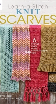 Learn-a-Stitch Knit Scarves by Lena Skvagerson - Annies Catalogue 2021