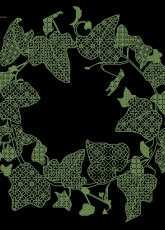 Ajisai Designs - Ivy Wreath, Blackwork