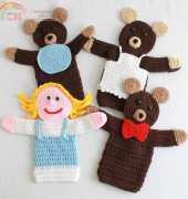 Story Book Puppets - Goldilocks & The 3 Bears (Maggies)