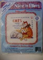 Dimensions 72061 Nicen Easy - Cats are People Too by Barbara Mock