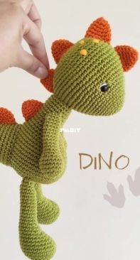 Malulu Ateliê - Maria Luiza Bezerra - Bê the Dinosaur -  Dino Bê - Bê o Dinossauro - Portuguese