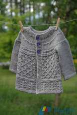 Coming Home Cardigan by Aimee Alexander - Polka Dot Sheep